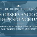 Campus Closed for Independence Day