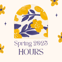 Image showing spring 2025 hours